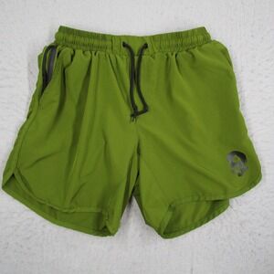 Zero Foxtrot Mens Training Shorts Olive Green Skull Spade Logo Size Large